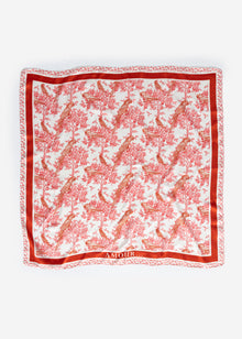 Halstuch mit Vogel-Print - orange