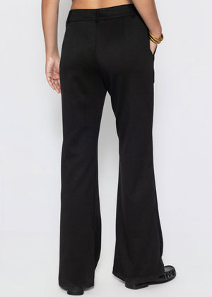 High Waist Jerseyhose - schwarz