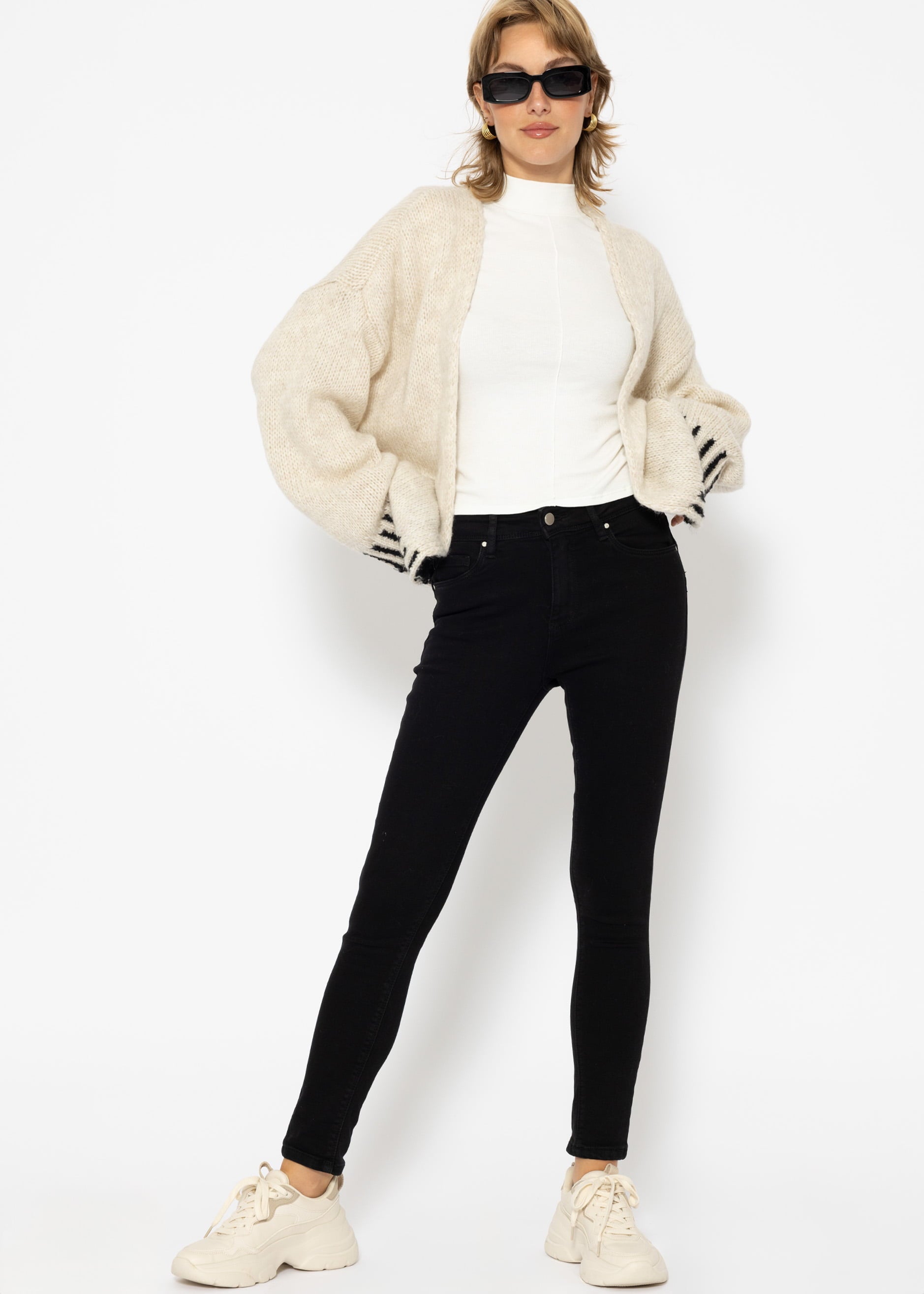 High waist push up jeans - black – SASSYCLASSY