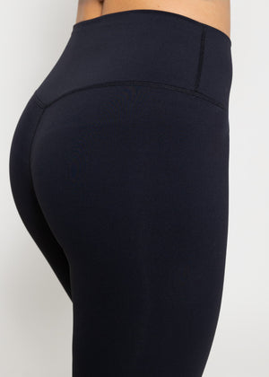 High-waisted sports leggings - black