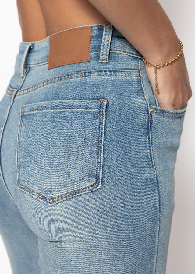Highwaist Skinny Jeans - hellblau