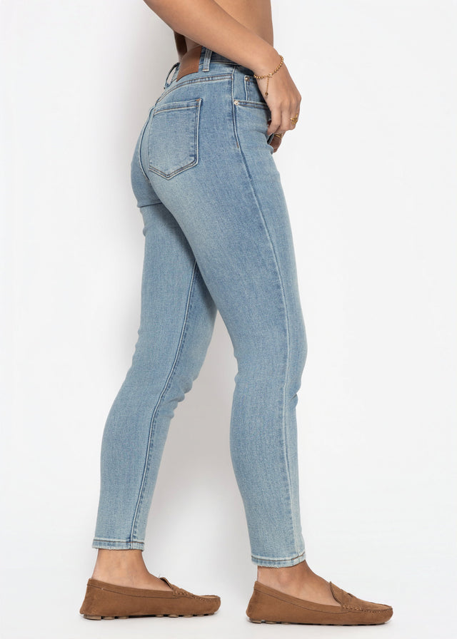Highwaist Skinny Jeans - hellblau
