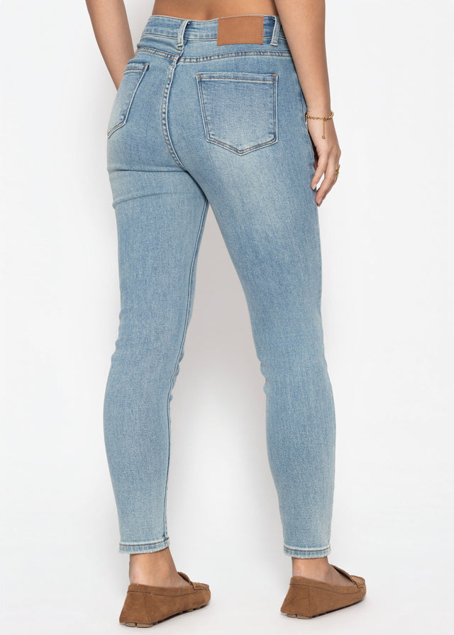 Highwaist Skinny Jeans - hellblau