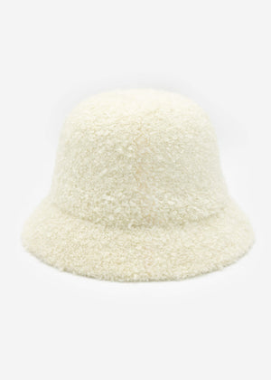 Teddy fur hat - off-white