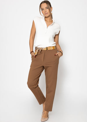 Jersey chinos - brown
