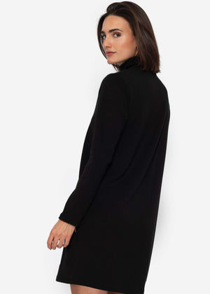 Short jersey dress - black