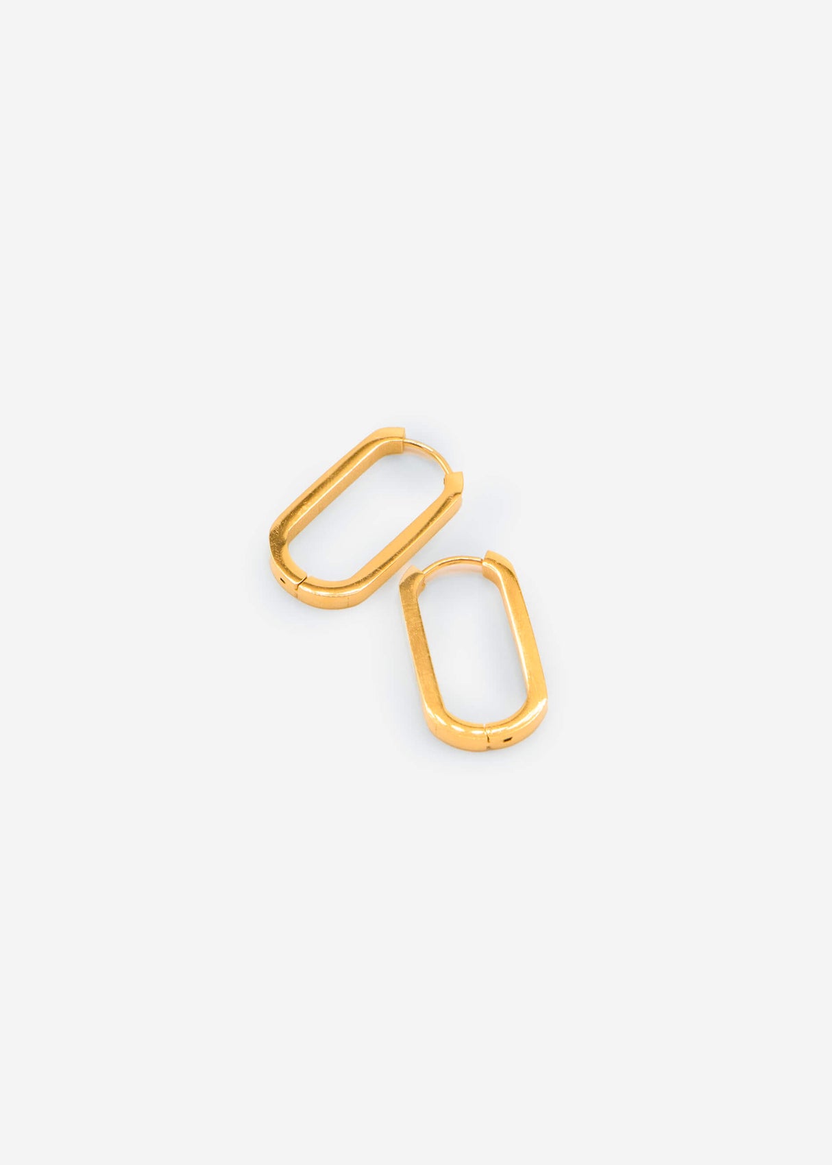 Klassische Squared Creolen - gold