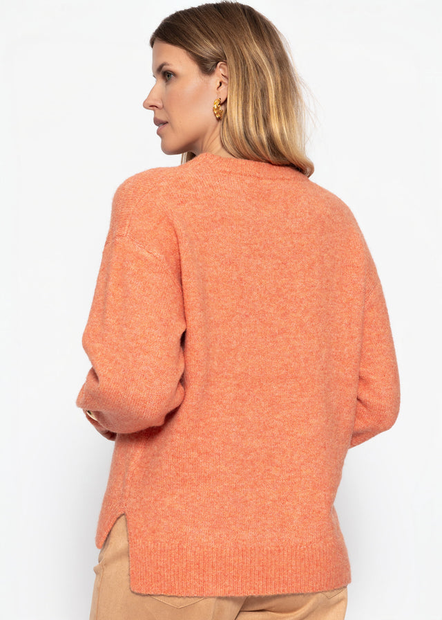 Classic crew neck jumper - orange