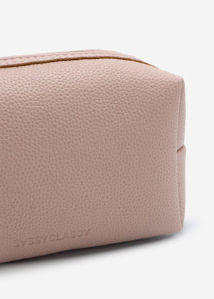 Kleine Kosmetiktasche mit Schlaufe - rosa