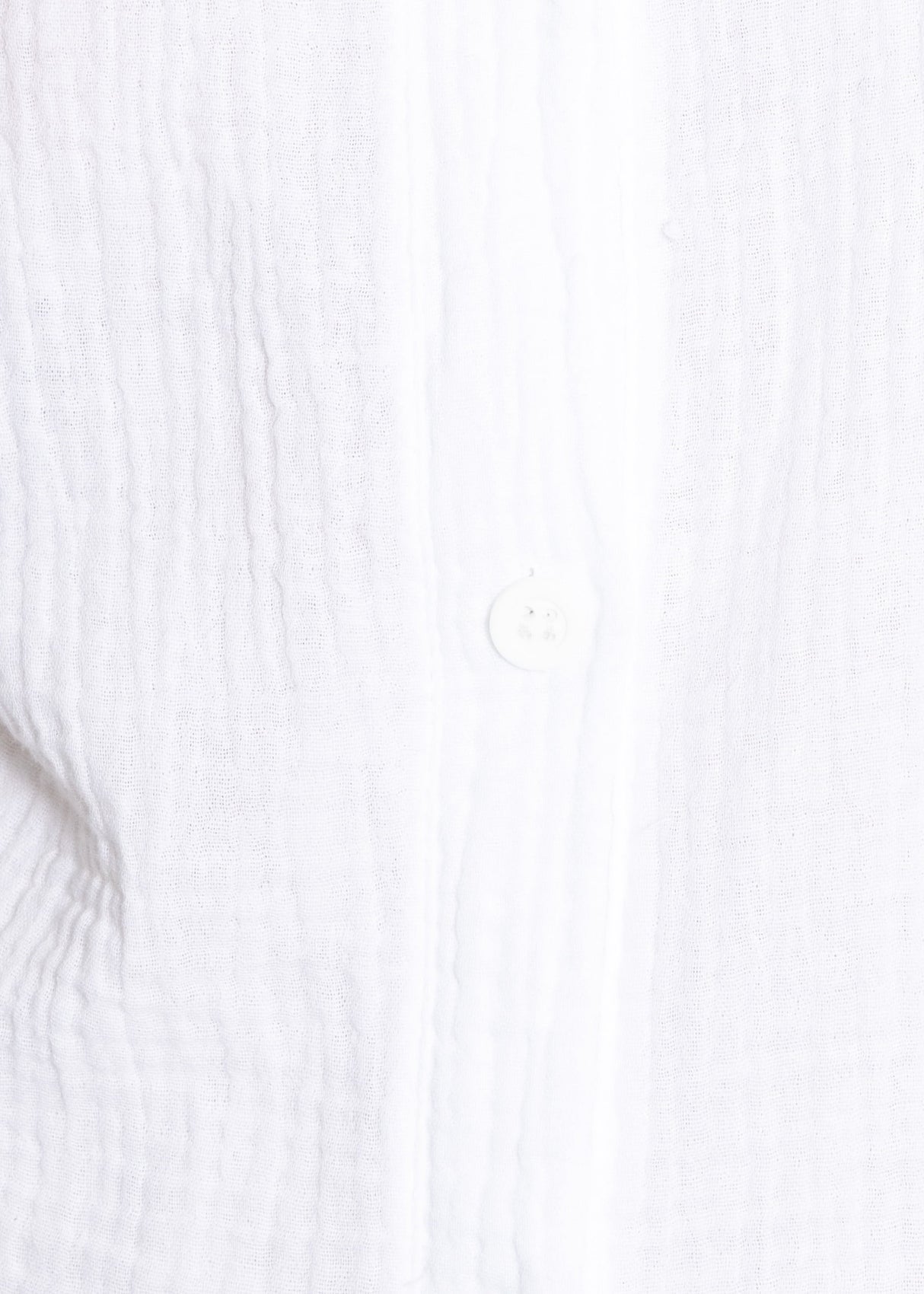 Kurzarm Musselin Bluse mit Volants - weiß