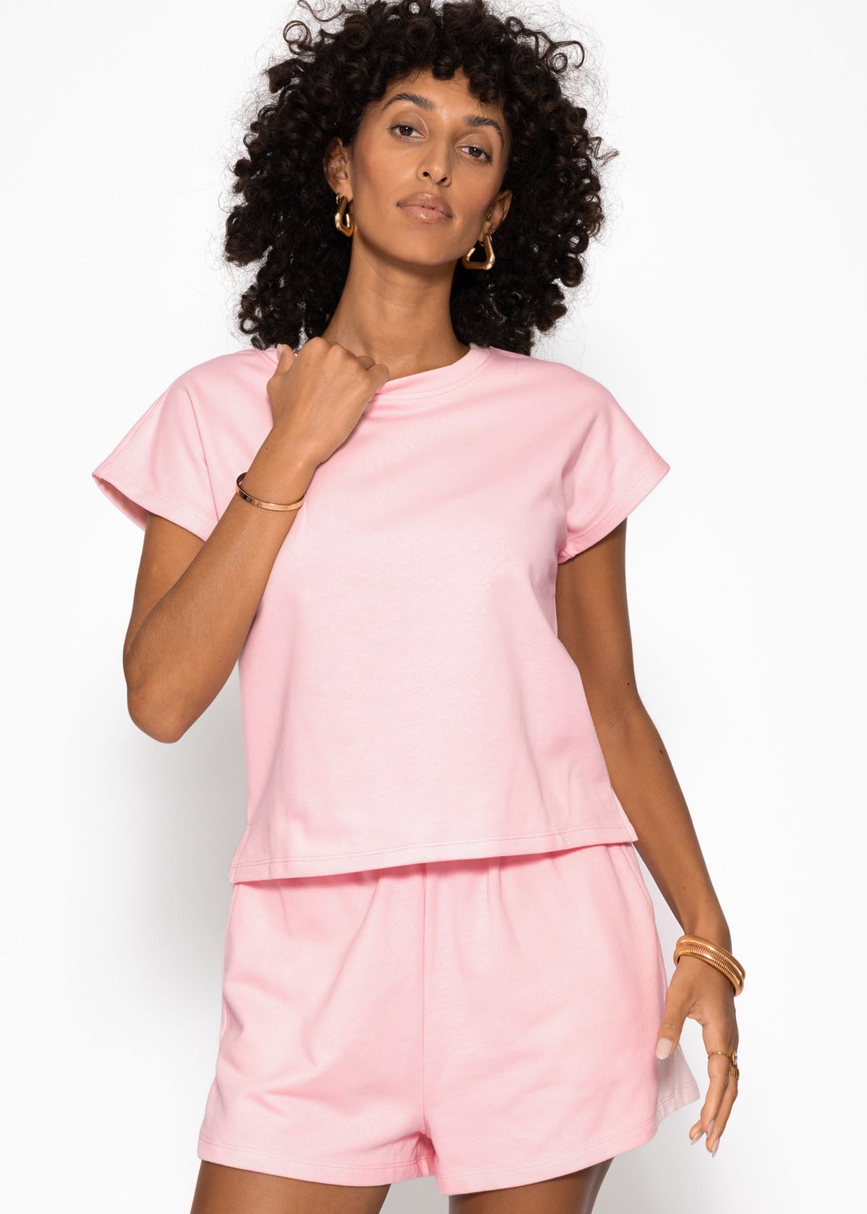 Sweatshirt with back detail - pink