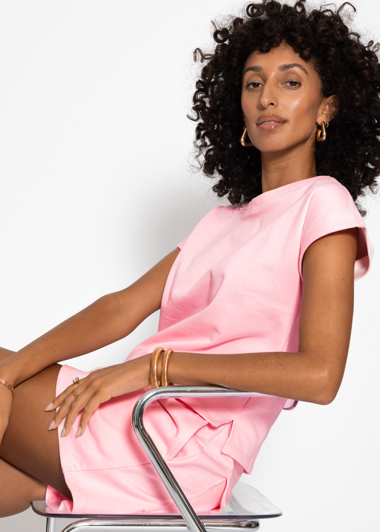 Sweatshirt with back detail - pink