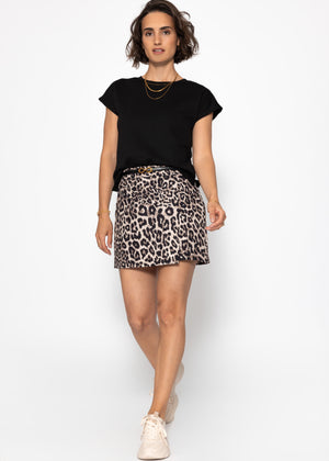 Sweatshirt with back detail - black