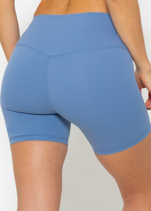 Kurze Sportleggings - blau