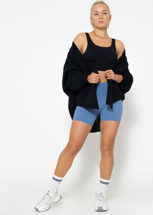 Kurze Sportleggings - blau