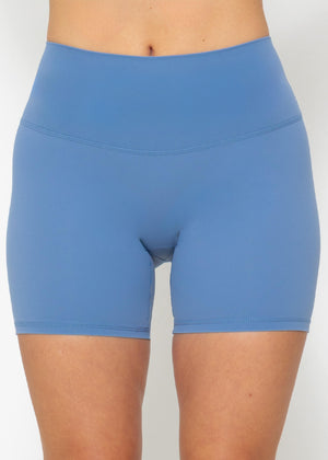 Kurze Sportleggings - blau