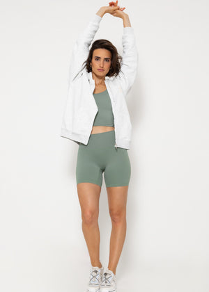 Kurze Sportleggings - khaki