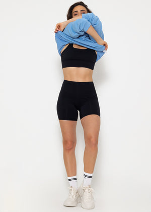 Kurze Sportleggings - schwarz