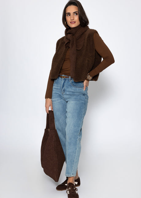 Langarmshirt - braun