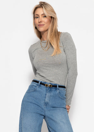 Langarmshirt - grau