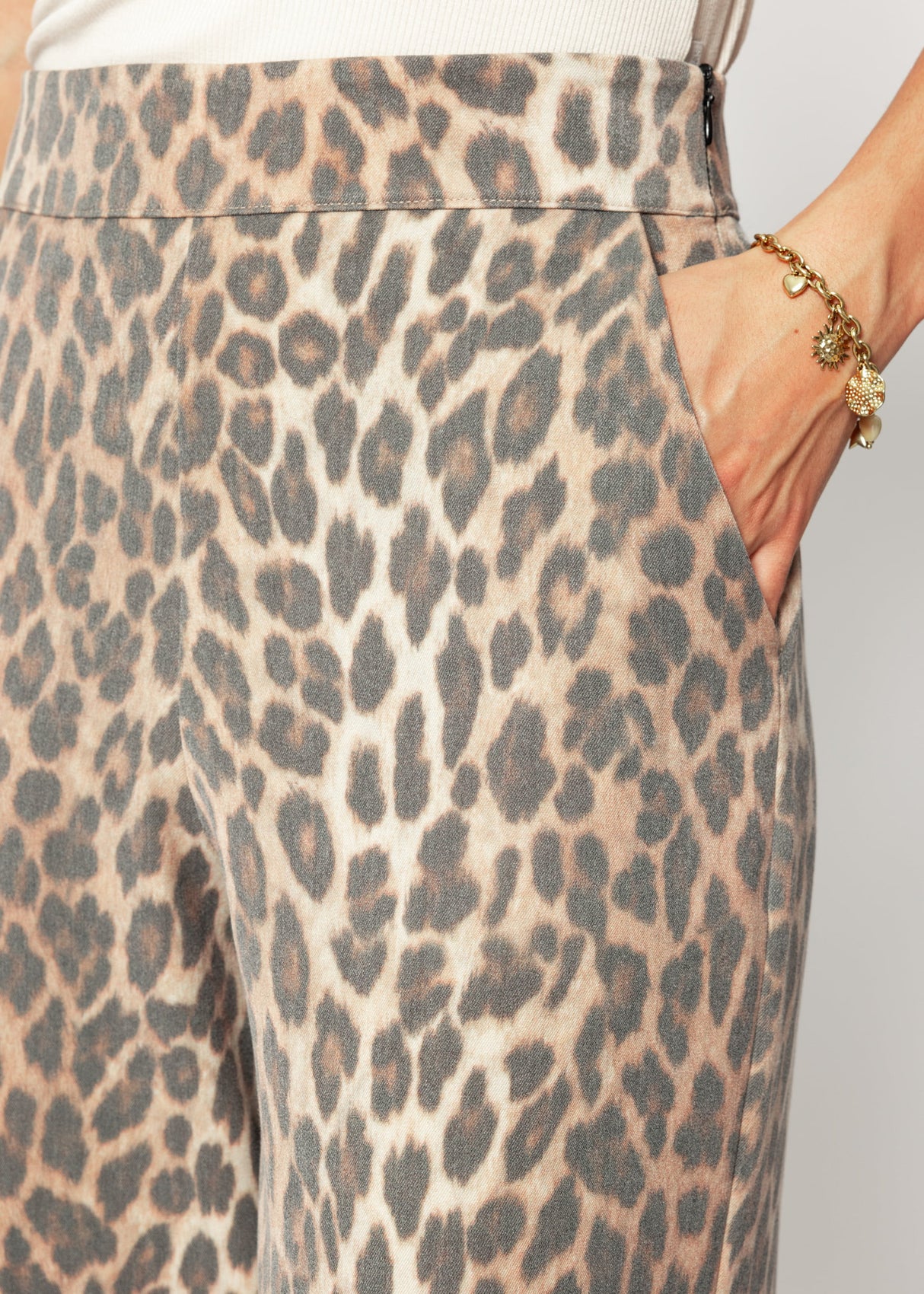 Leo fabric trousers - brown