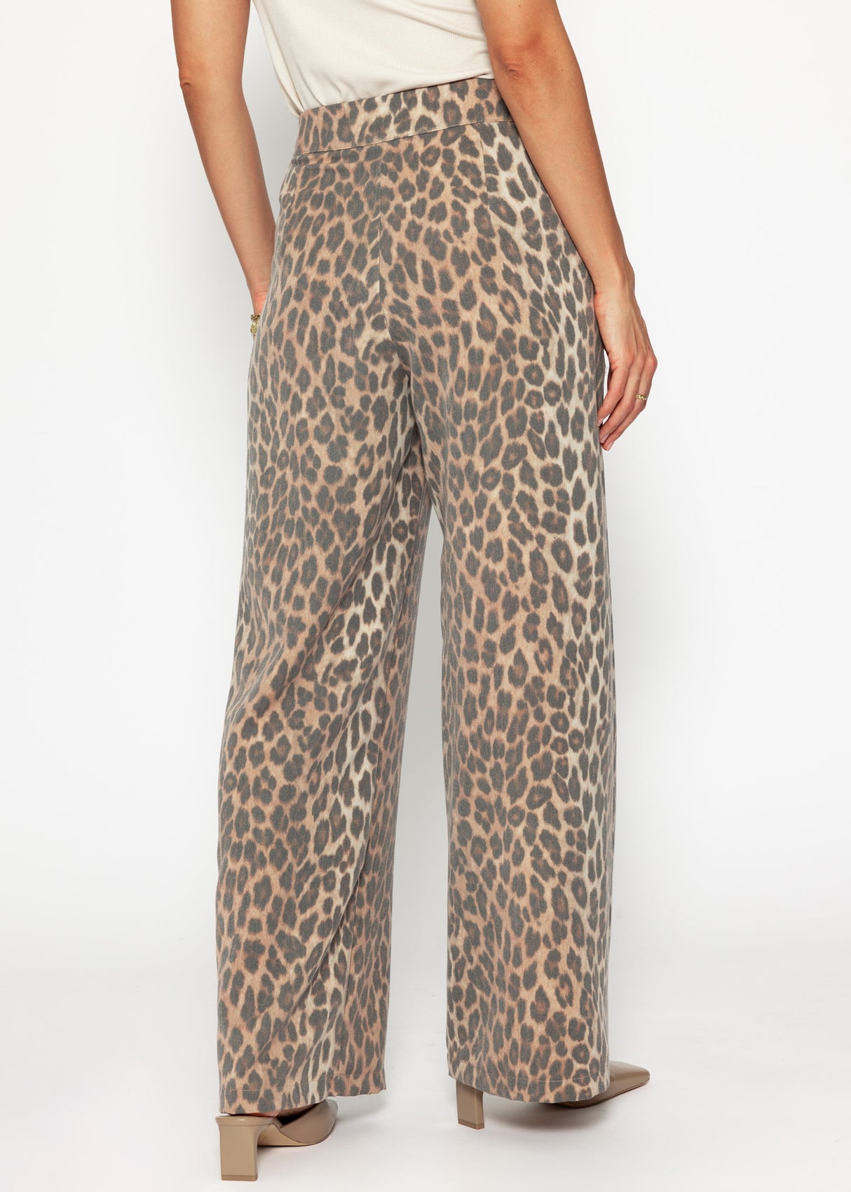 Leo fabric trousers - brown