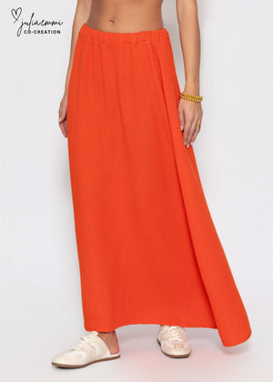 Maxi Musselin Rock - orange
