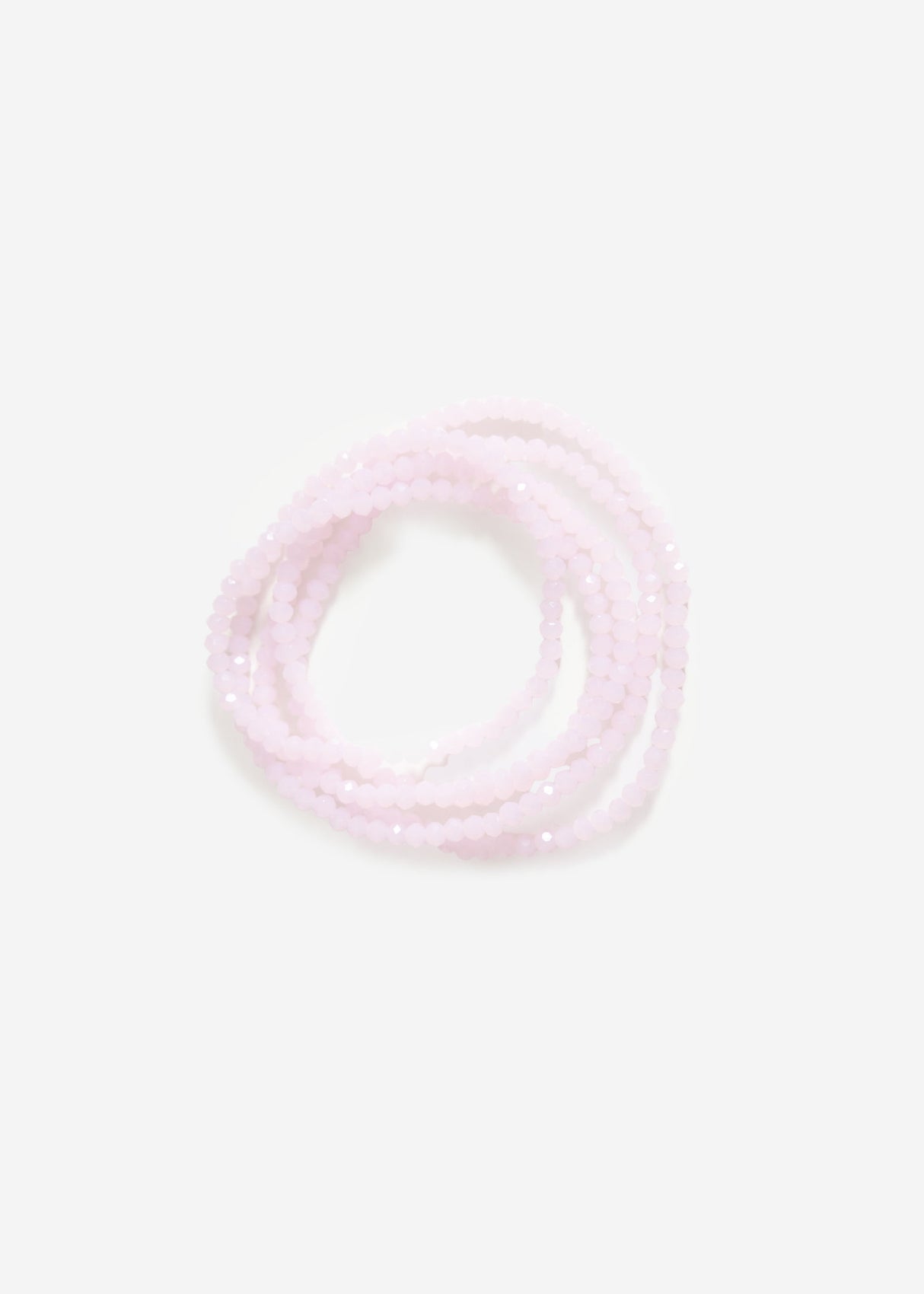 Mehrreihiges Perlen Armband - pastellrosa