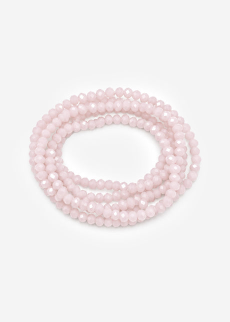 Mehrreihiges Perlen Armband - pastellrosa von SASSYCLASSY