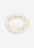 Mehrreihiges Perlen Armband - creme