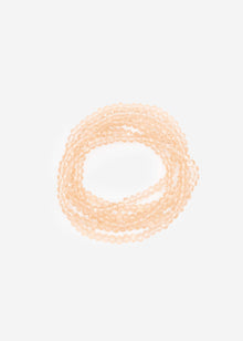Mehrreihiges Perlen Armband - nude