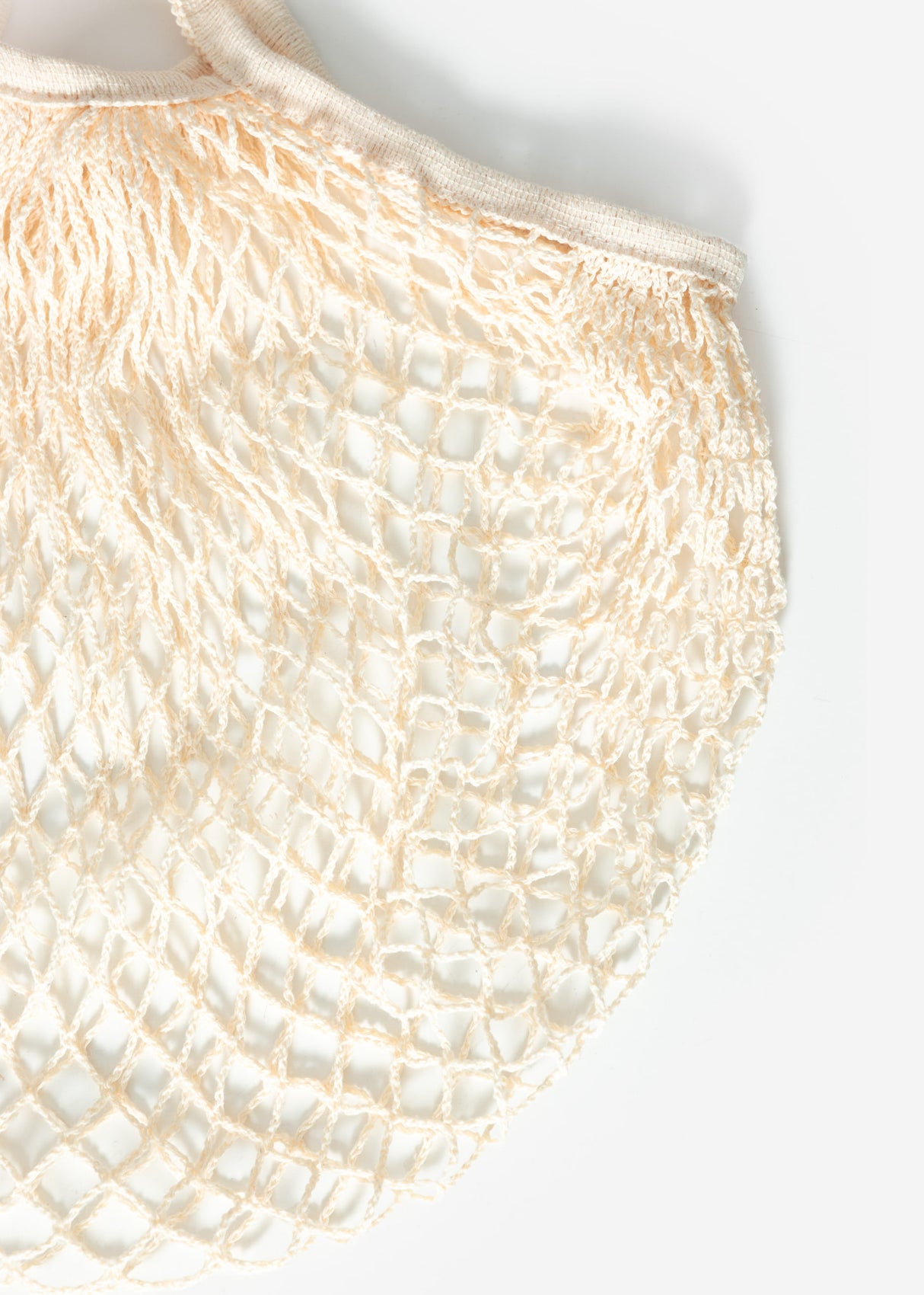 Mesh-Netztasche - beige