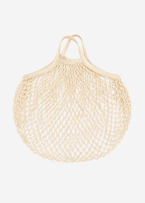 Mesh-Netztasche - beige
