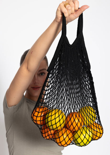 Mesh-Netztasche - schwarz by SASSYCLASSY