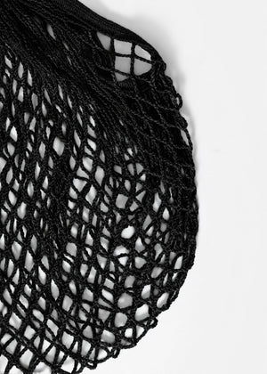Mesh-Netztasche - schwarz