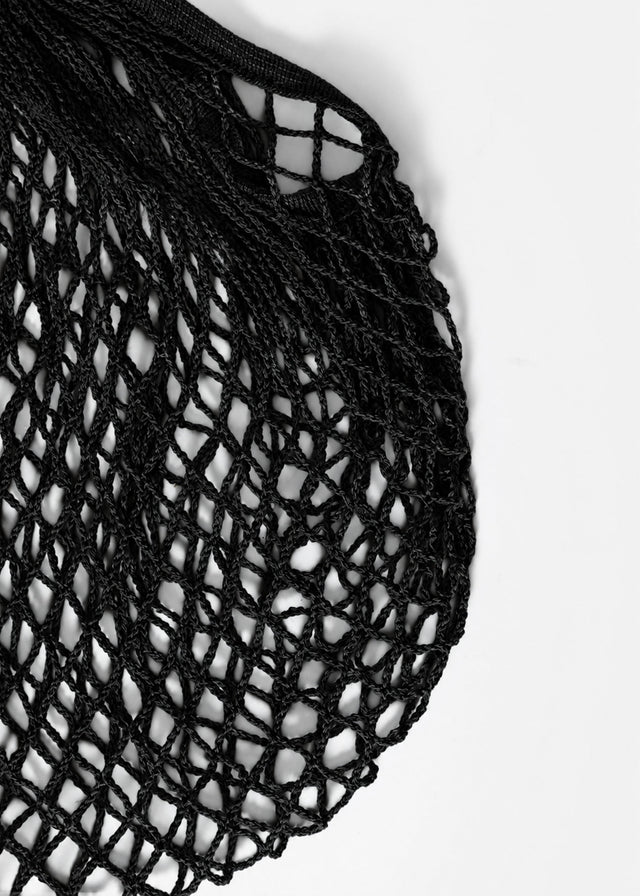 Mesh-Netztasche - schwarz