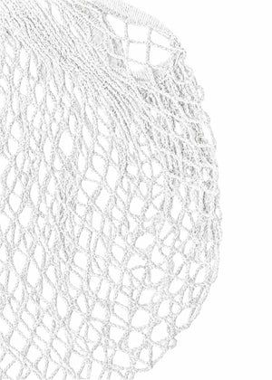Mesh-Netztasche - weiß