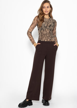 Snake Mesh Shirt - brown