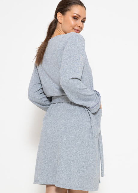 Dressing gown - grey marl