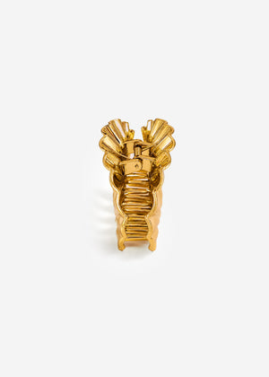Muschel Haarklammer - gold
