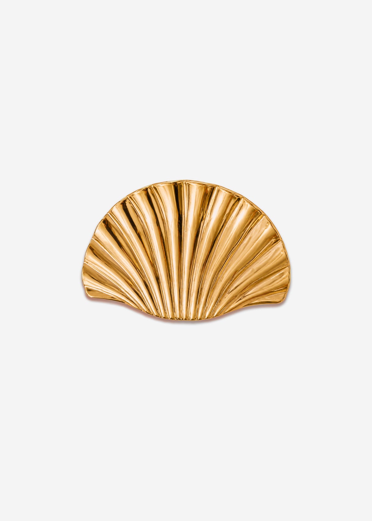 Muschel Haarklammer - gold