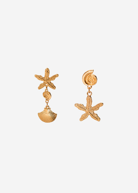 Muschel Ohrringe - gold by SASSYCLASSY