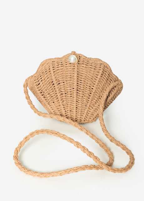 Muschelförmige Tasche - beige von SASSYCLASSY