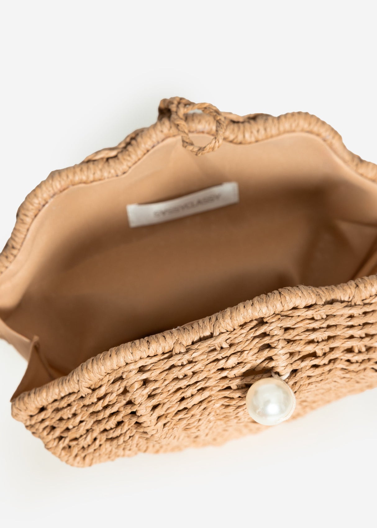 Mussel -shaped bag - beige