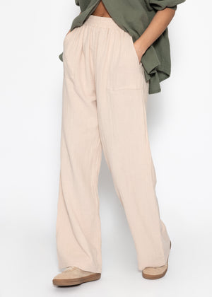 Muslin pants - beige