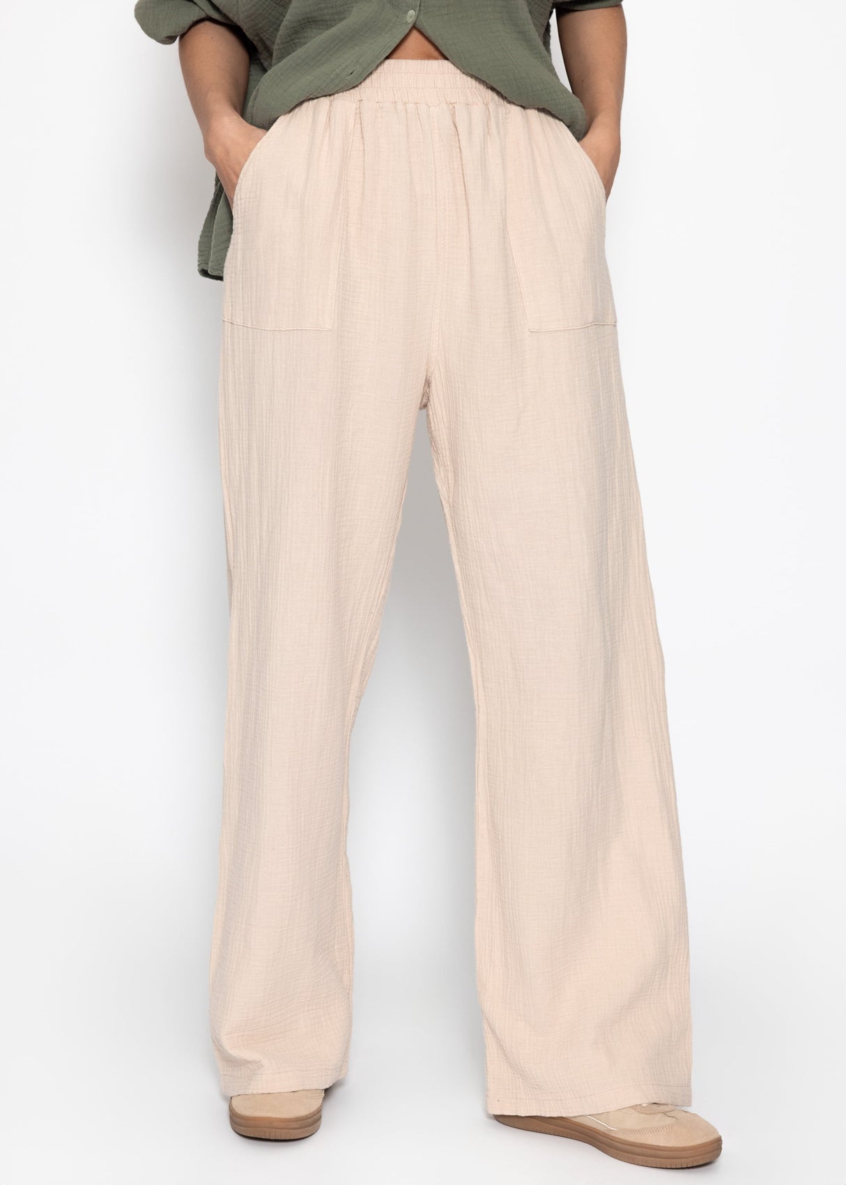 Muslin pants - beige