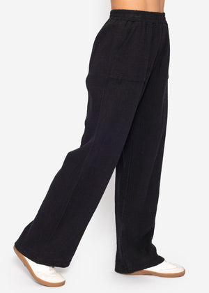 Muslin pants - black