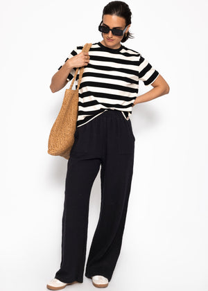 Muslin pants - black