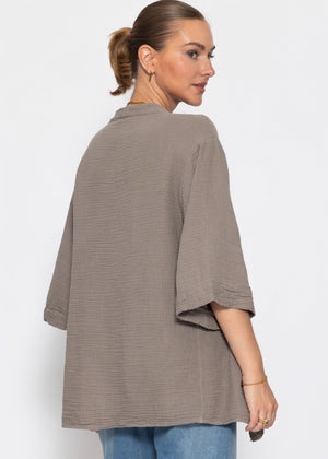 Musselin Kimono - taupe