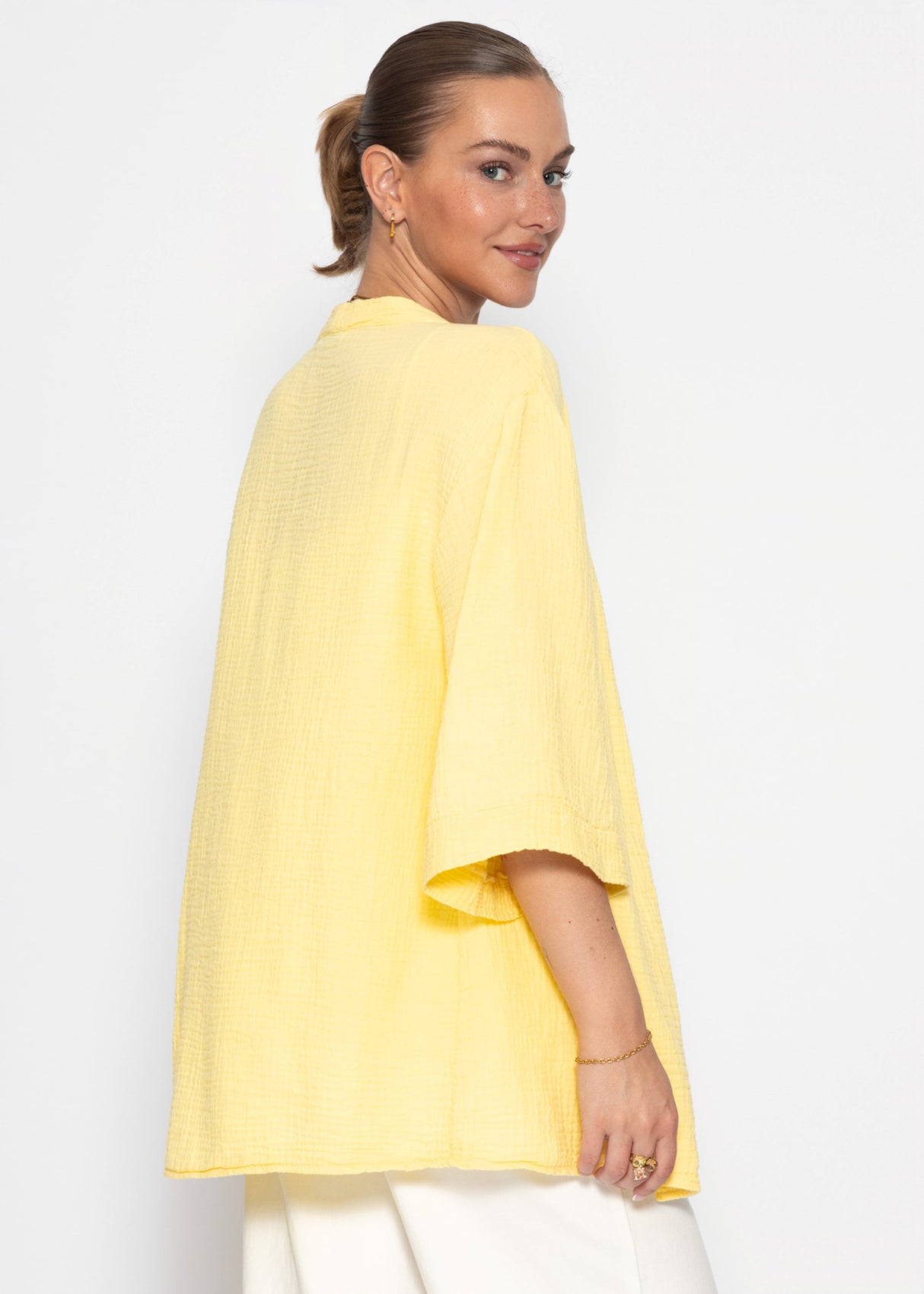 Musselin Kimono - vanillegelb